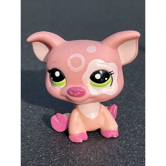 Littlest Pet Shop LPS Petriplets (only 2) Pig Piglets #1548 #1549 & Pig #2205 G2 - Picture 3 of 16